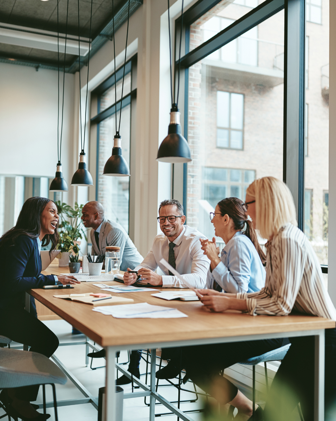 Group of leaders in a conference setting